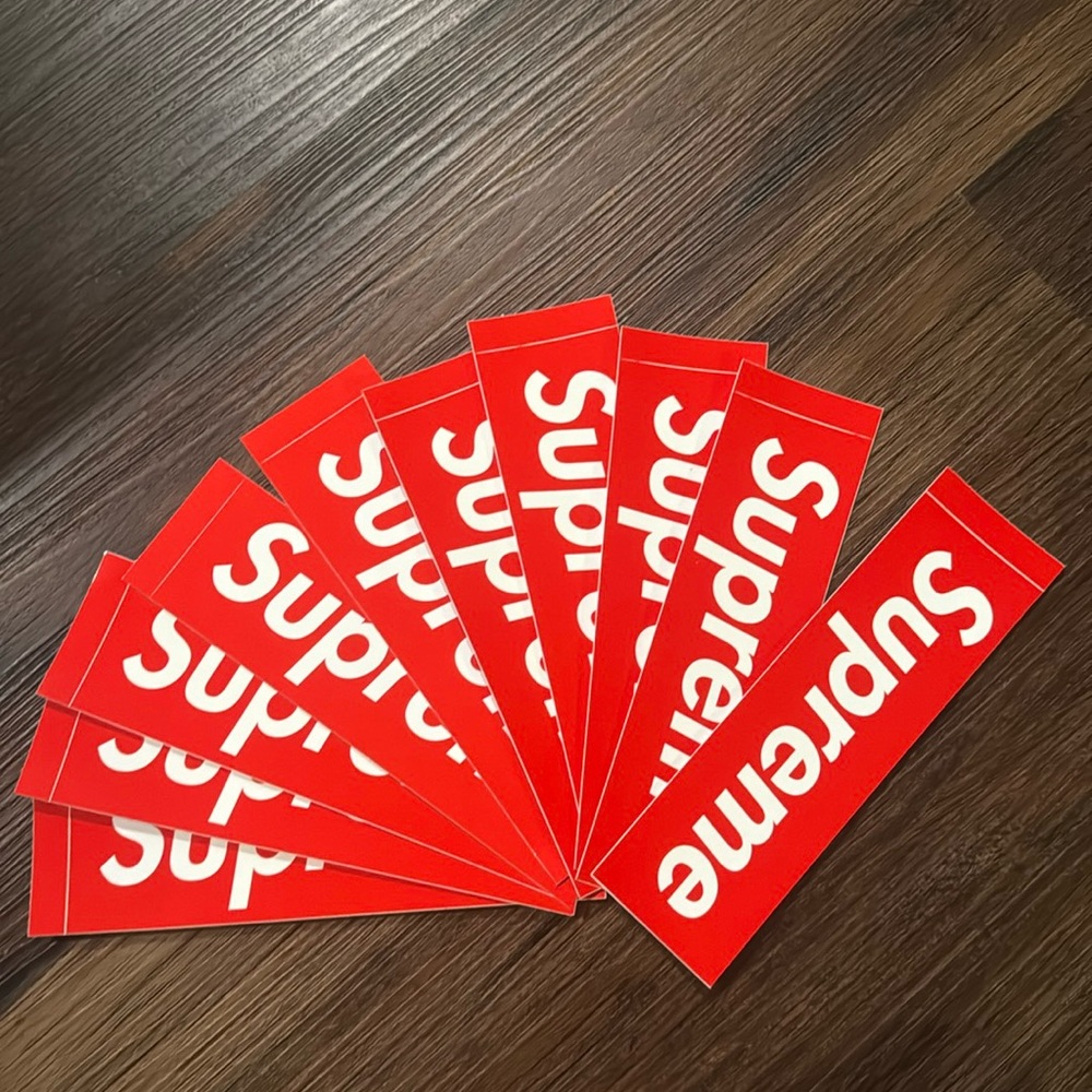 20 Authentic Supreme Box Logo Stickers